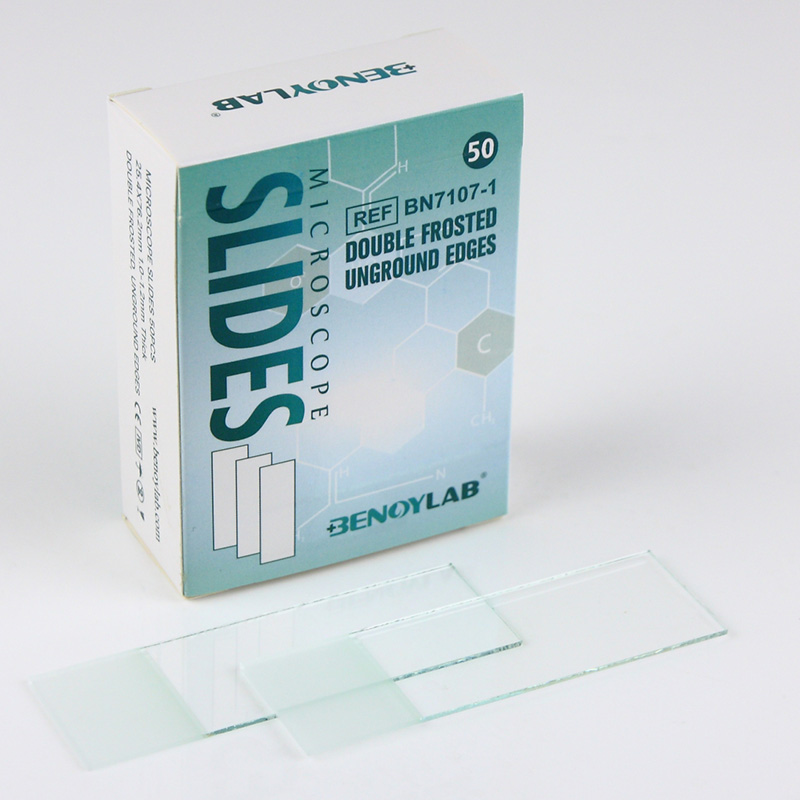 Microscope Slides 7107-1 Double Frosted Ends, Unground Edge